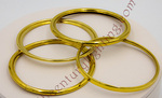 Restored Antique Brass Lamp Base Ring Caps.