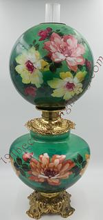 Jumbo Parlor Lamp with Flowers